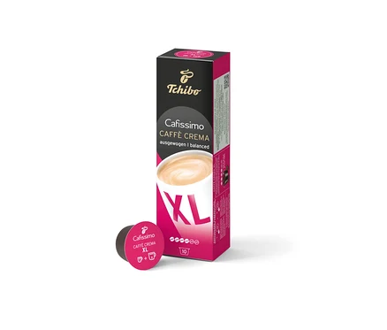 Balenie a kapsula Cafissimo Caffè Crema XL.