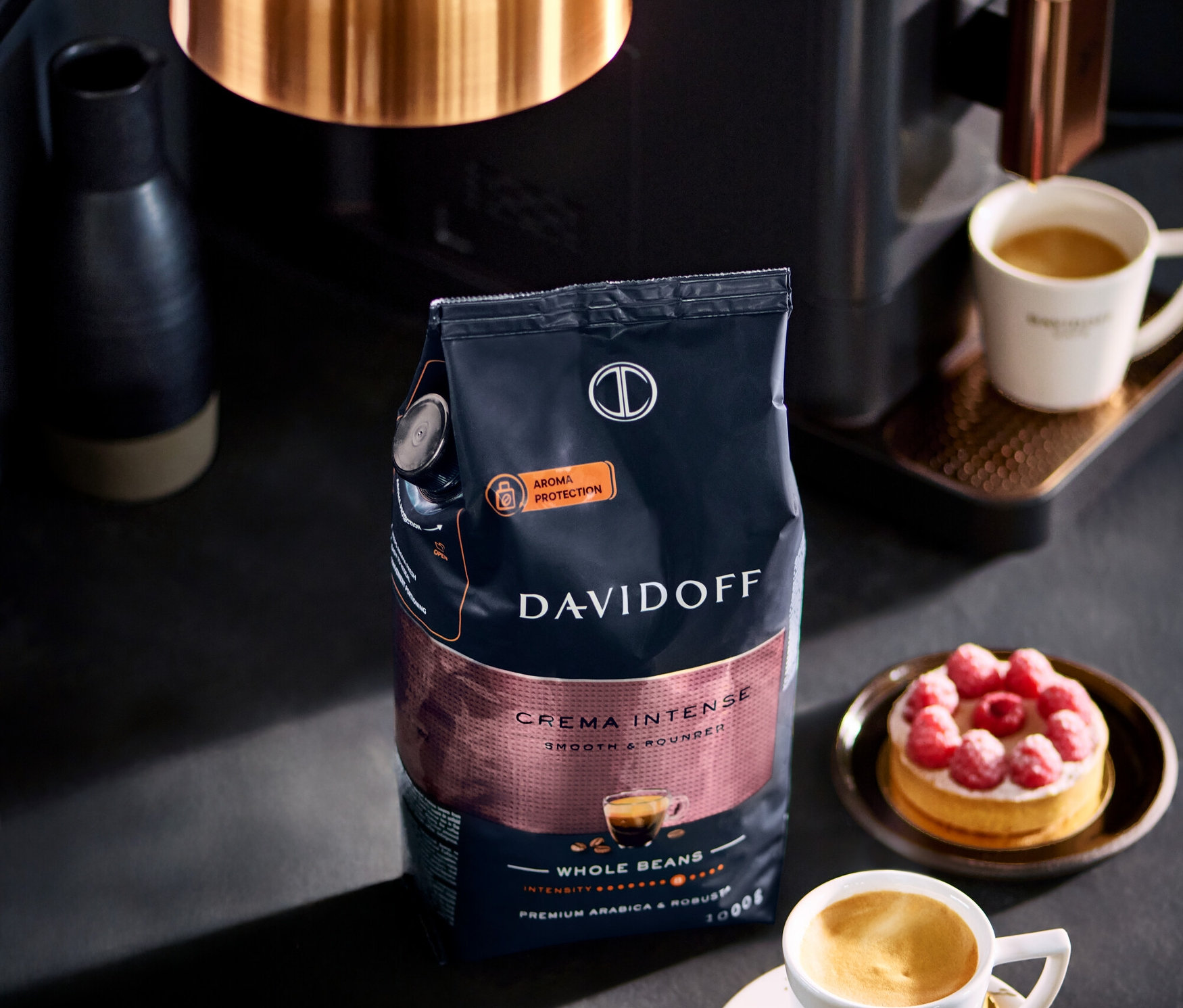Tchibo - Davidoff Café Crema Intense - 8 x 1 kg kávových zŕn - Intenzita: 8/12