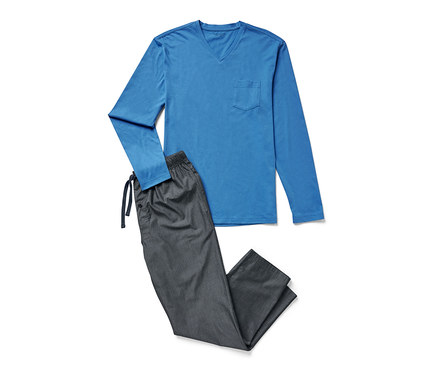 Pyžamo s tkanými nohavicami