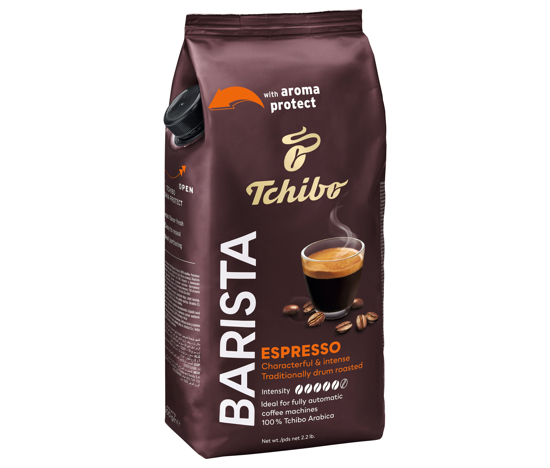 Tchibo - Barista Espresso - zrnková káva, 1 kg - Intenzita: 5/6