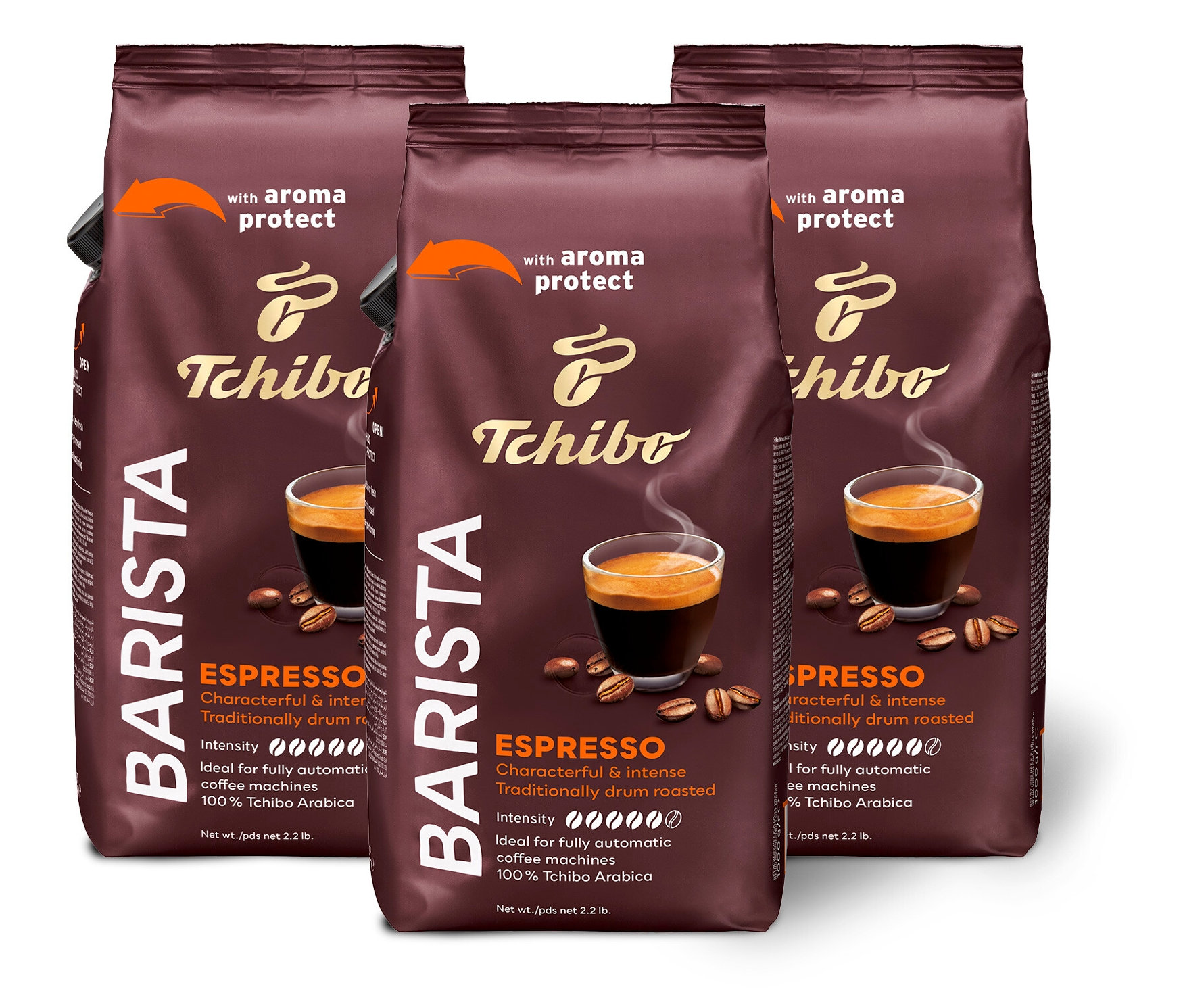 E-shop BARISTA Espresso - zrnková káva, 3 x 1 kg