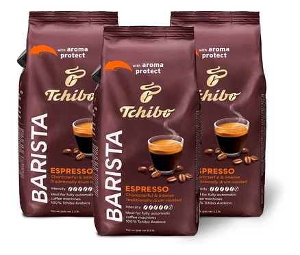 Tri balenia zrnkovej kávy BARISTA Espresso - 3x 1 kg.