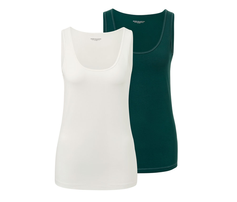 Dve tielka: zelené a sivobiele.