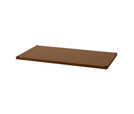 Detailný záber na panel »CN3« s dyhou z pravého dreva, vzhľad orecha, šírka 77 cm.