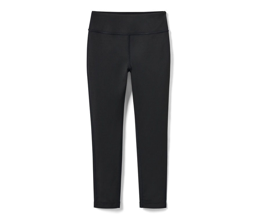 Čierne detské športové legíny na bielom pozadí.