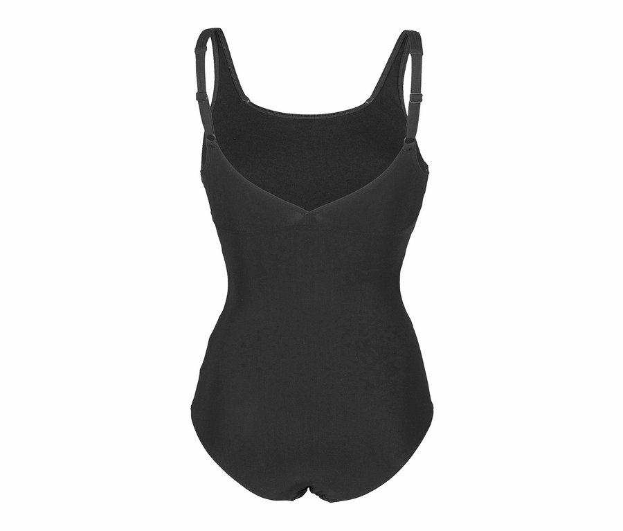 Čierne dámske plavky arena Shapewear Jewel R Low C-Cup.