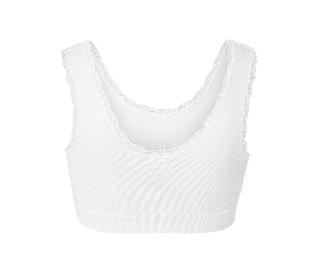 Biela bezšvová korzetová podprsenka.