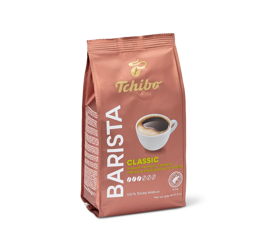 Balenie mletej kávy Tchibo Barista Classic.