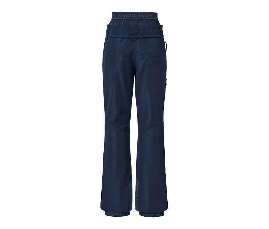 Modré lyžiarske a snoubordové nohavice.