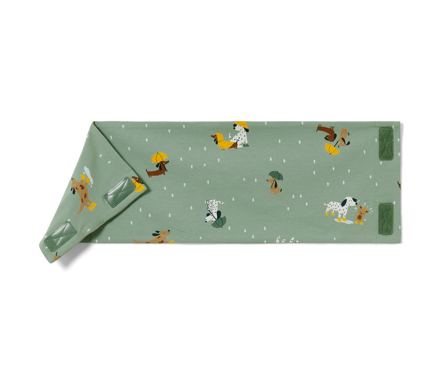 Detský nákrčník so suchým zipsom so vzorom psov.