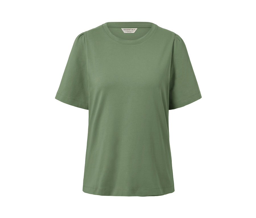 Zelené tričko s nariasením.