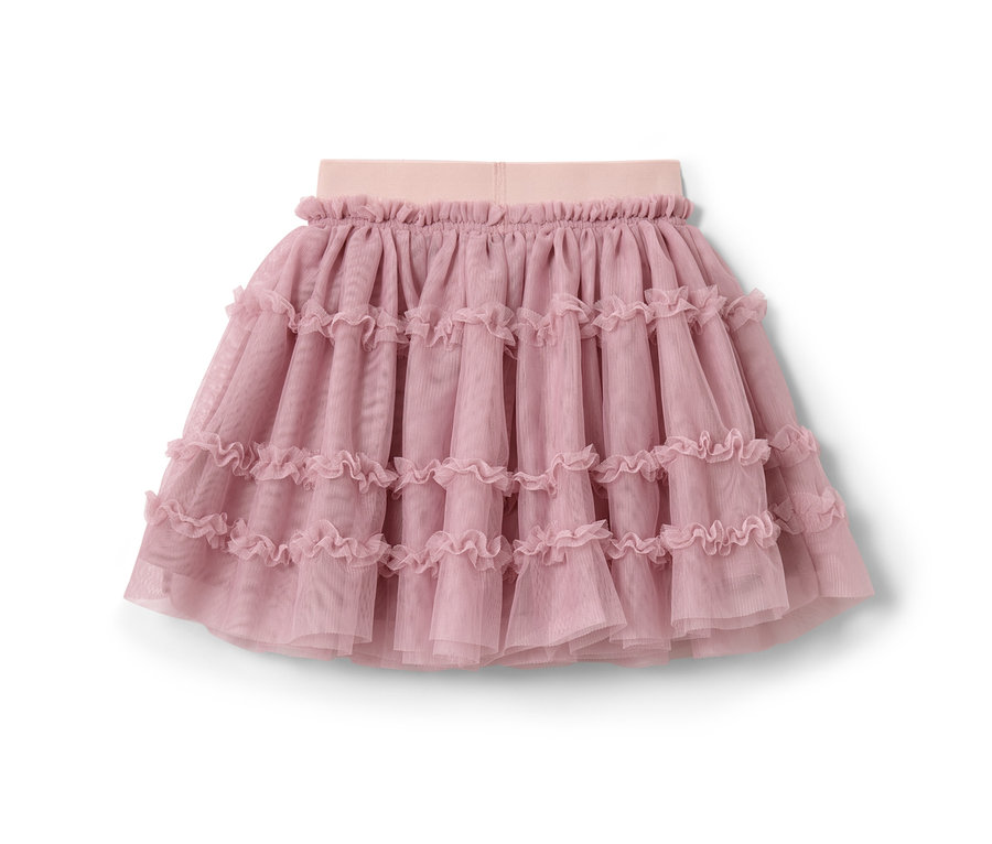 Ružová detská tylová sukňa.