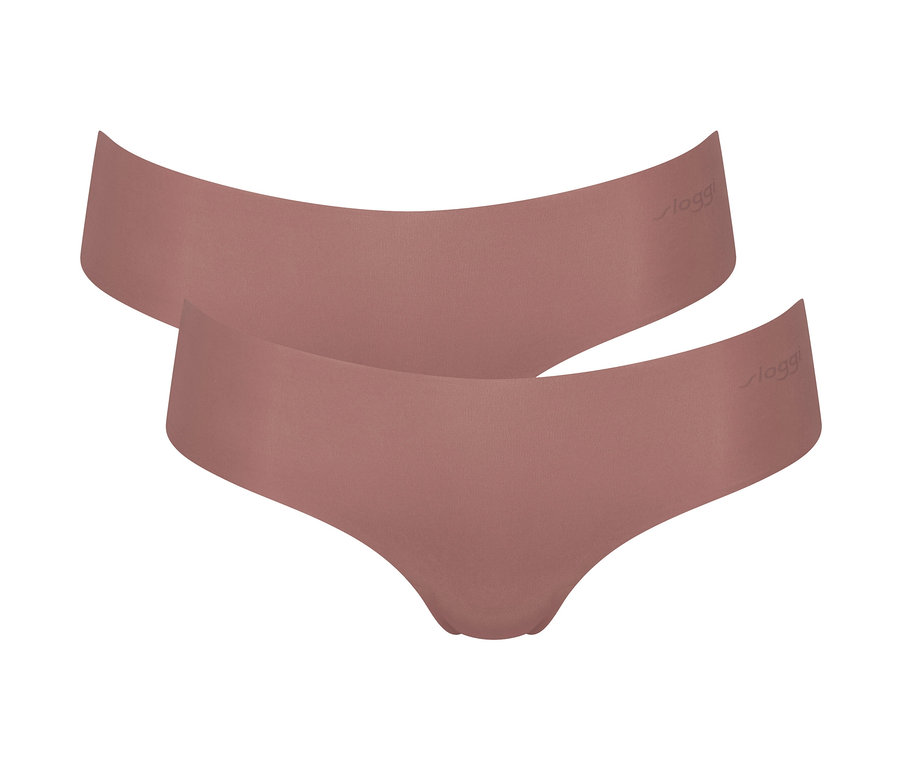 Dvoje nohavičiek sloggi ZERO Microfibre 2.0 Hipster v ružovej farbe.