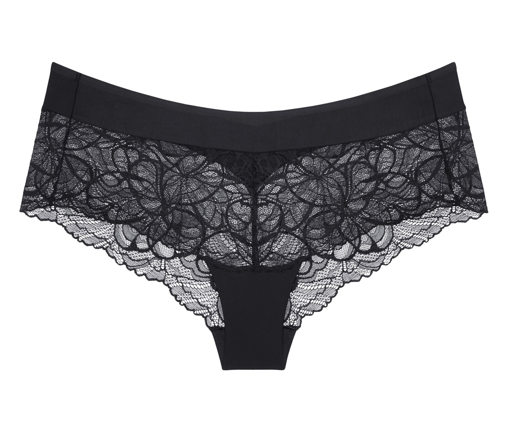 E-shop Nohavičky Triumph Body Makeup Illusion Lace, čierne