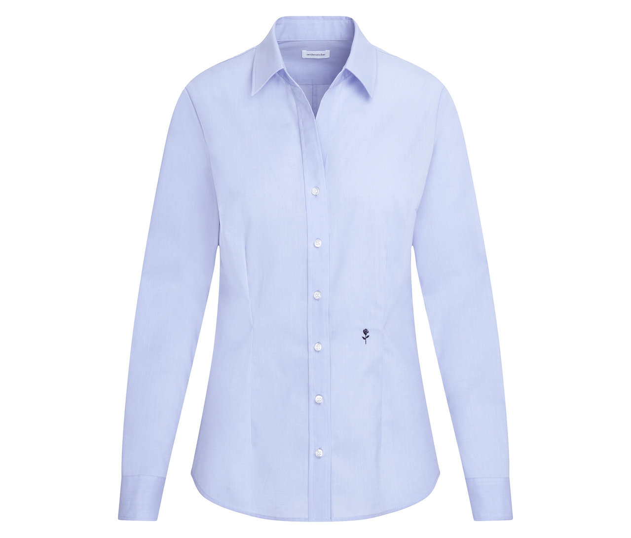 Blúzka Seidensticker Slim Fit non iron, svetlomodrá