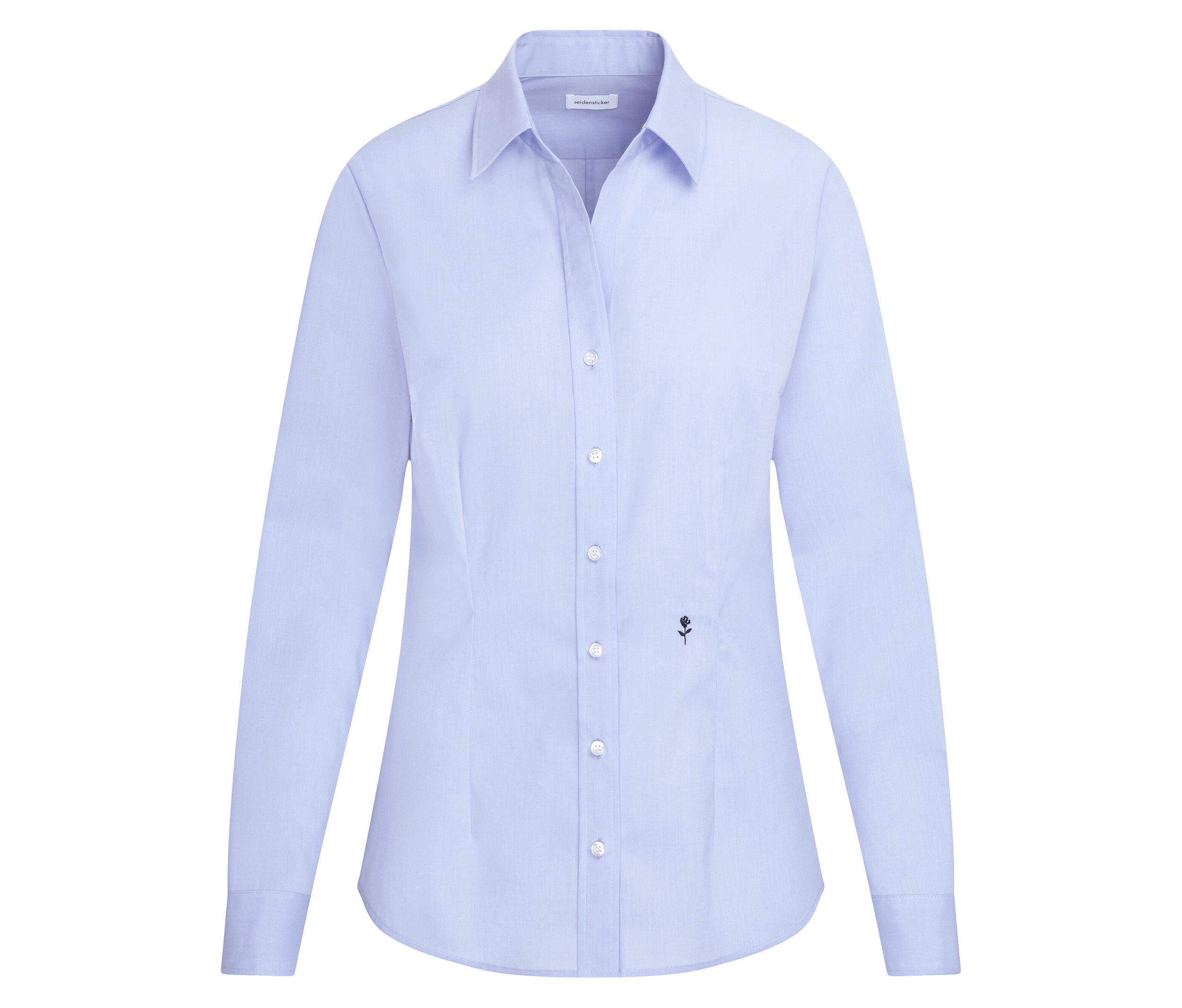 E-shop Blúzka Seidensticker Slim Fit non iron, svetlomodrá