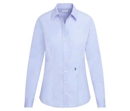 Blúzka Seidensticker Slim Fit non iron, svetlomodrá