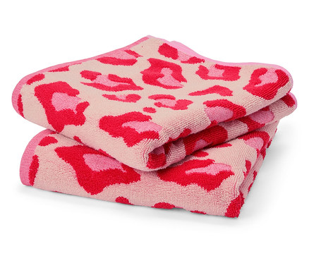 Prémiové uteráky, 2 ks, leopardia potlač