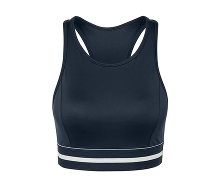 Modrá športová podprsenka »Crop Top«.