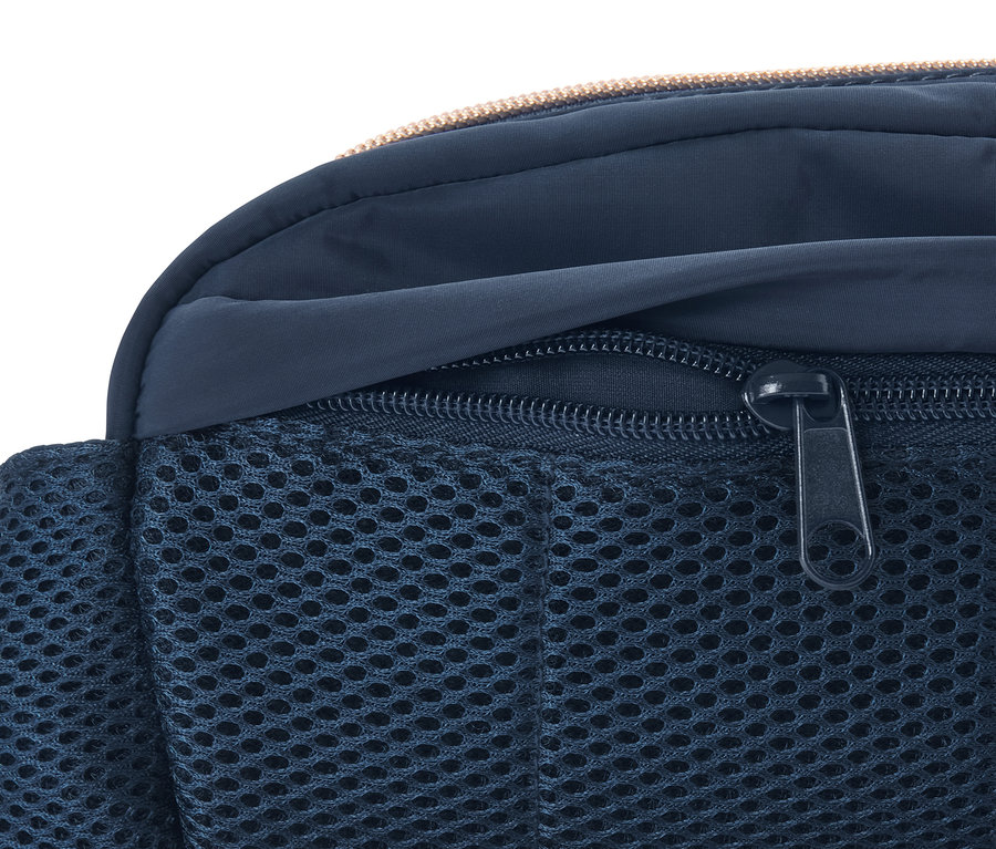 Detailný pohľad na zips Bezpečnostnej ľadvinky.