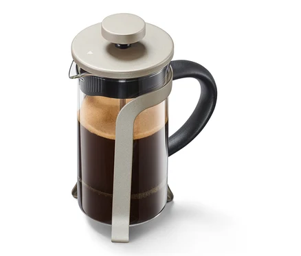 Kanvica french press 300 ml, 2 šálky, farba šampanského.