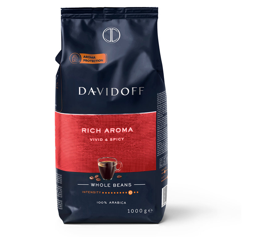 DAVIDOFF CAFÉ Rich Aroma - 1 kg zrnkovej kávy