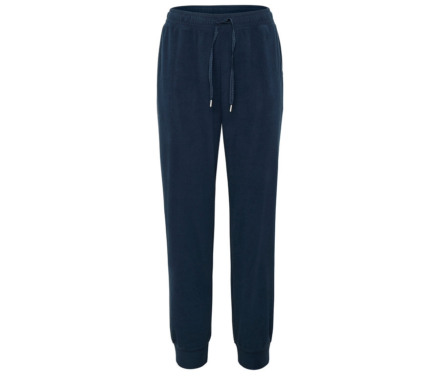 Tmavo modré tepláky so sťahovacou šnúrkou.