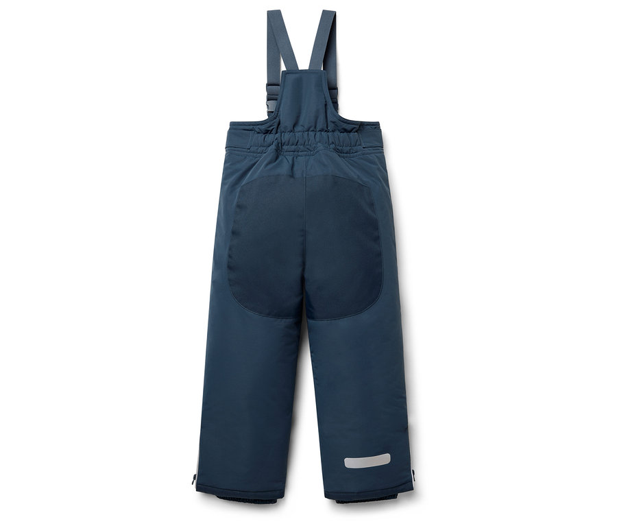 Tmavomodré otepľovačky s náprsenkou.