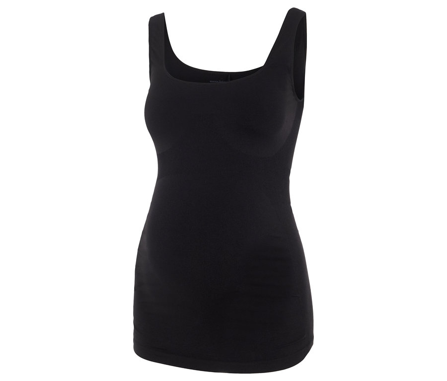 Čierny top MAMALICIOUS MLHEAL TANK TOP NOOS A.