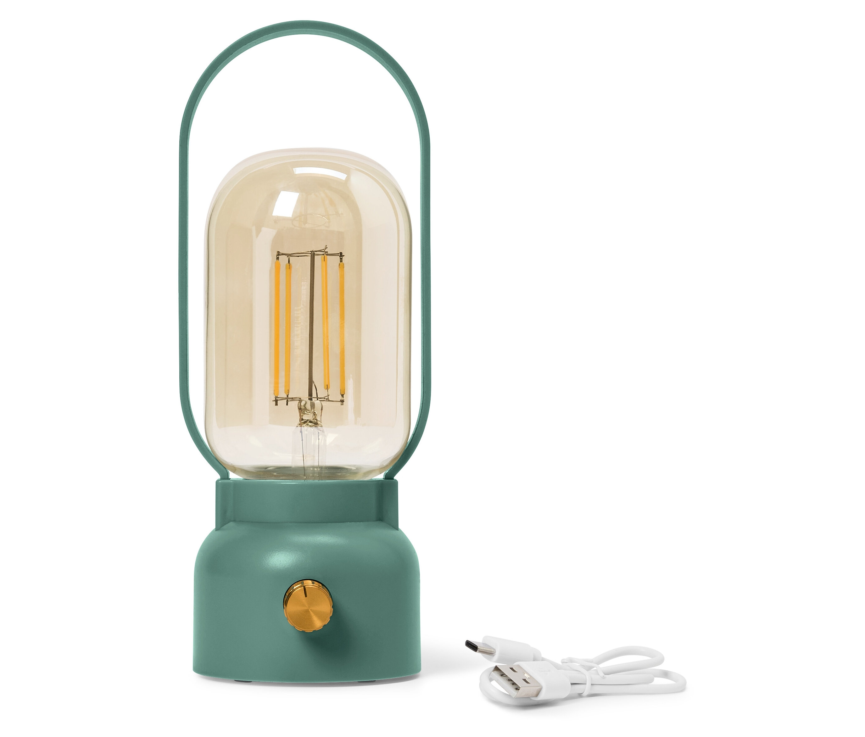 E-shop LED akumulátorová stolová lampa do exteriéru "Lampáš"