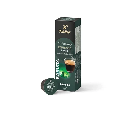 Balenie a kapsula Cafissimo Barista Espresso Brasil.