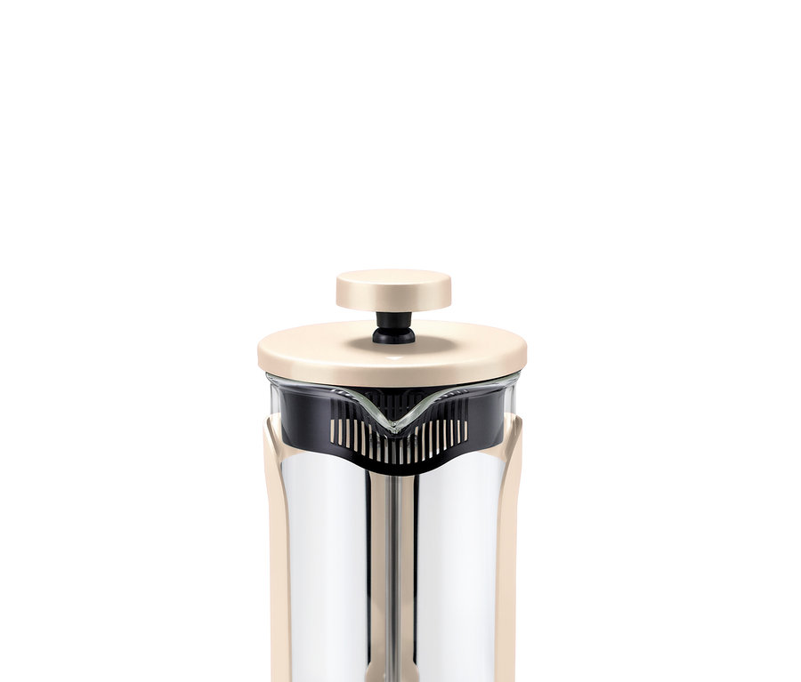 Detail béžovej kanvice french press 300 ml.