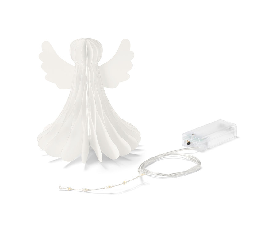 Malý papierový LED anjel.