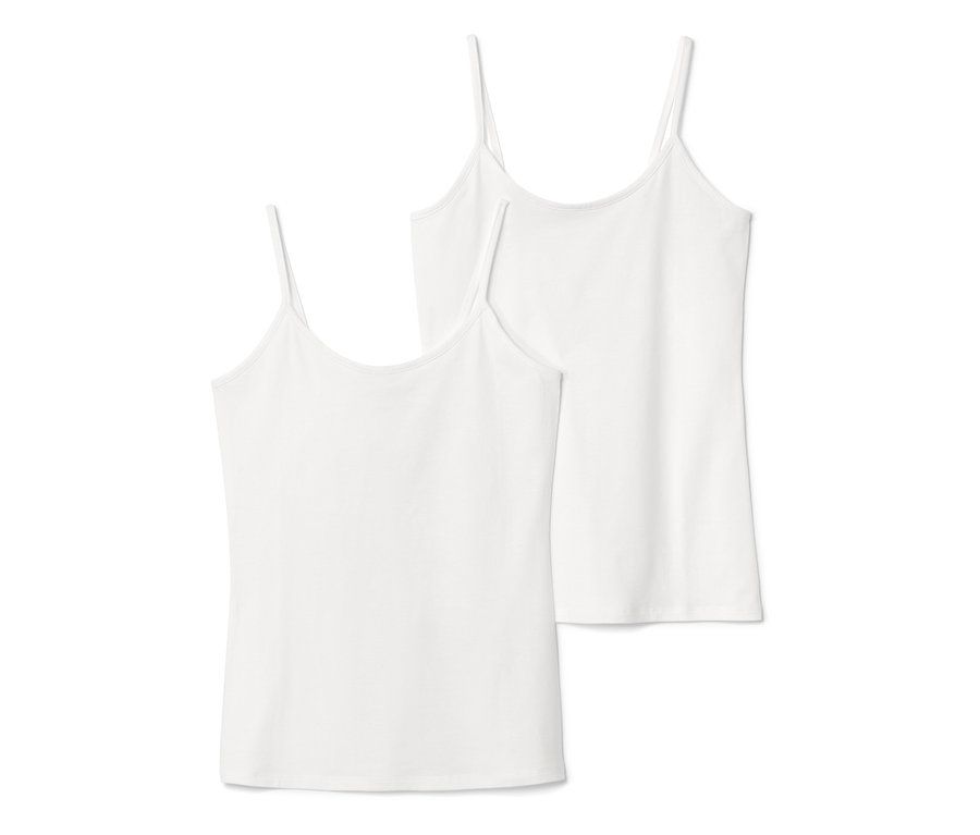 Dve biele tielka, Tielka, 2 ks, biele, ležia na sebe.