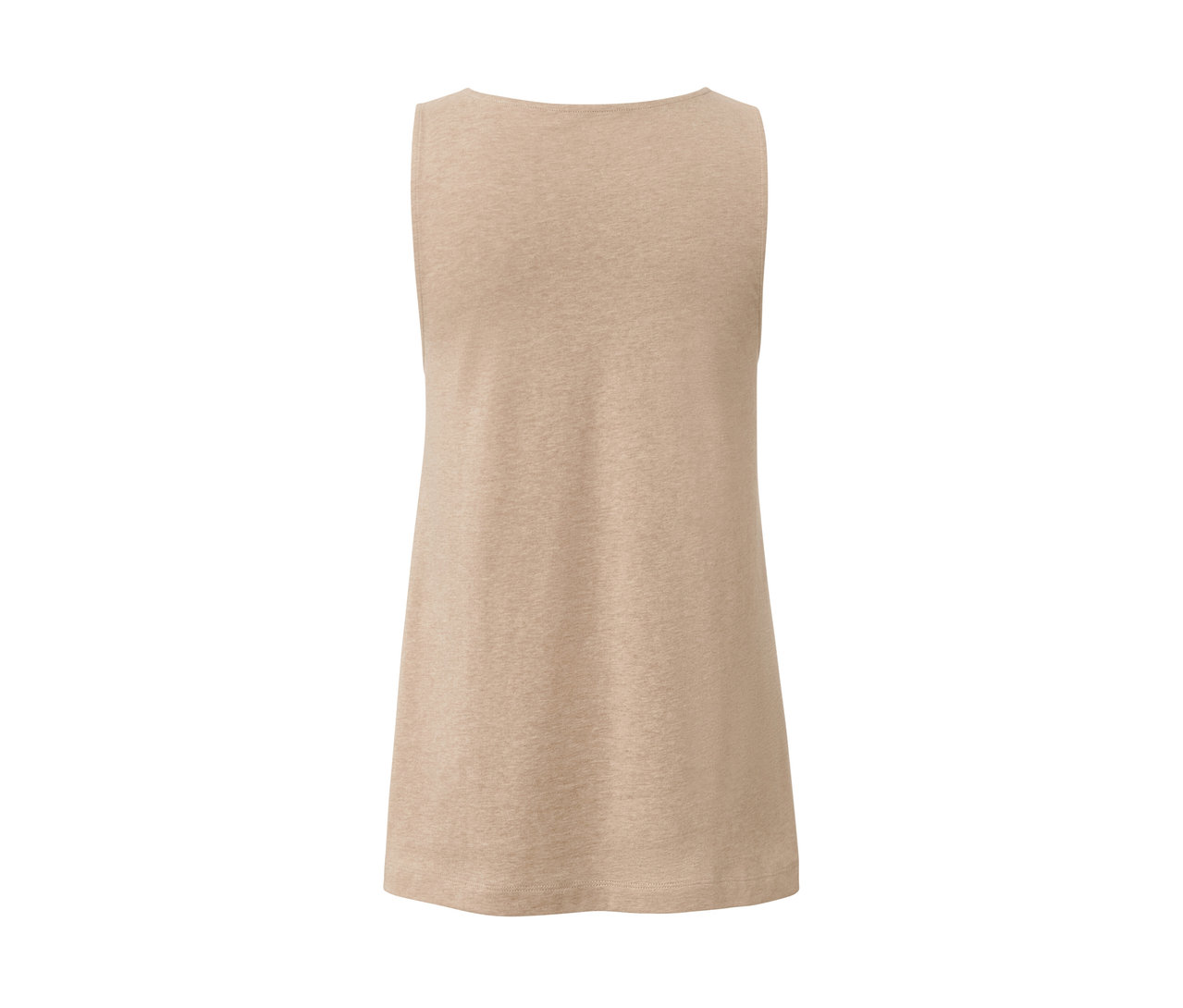 Béžový melírovaný top s gombíkovou légou.