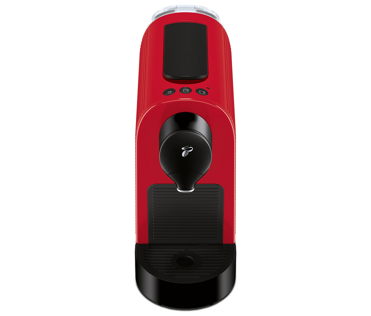 Červený kávovar Cafissimo pure+.