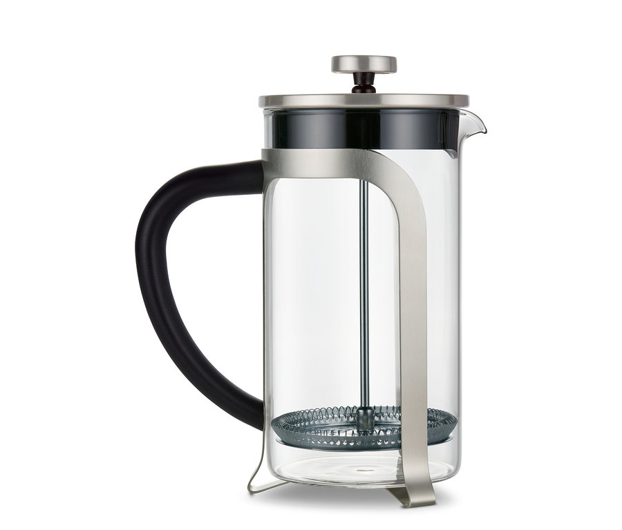 Strieborná kanvica french press 800 ml, 6 šálok.