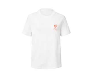 Krémovobiele s oranžovou výšivkou