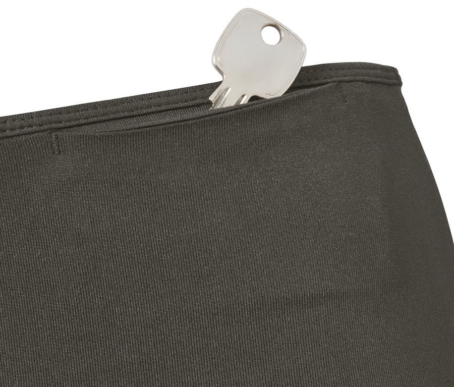 Kľúč vo vrecku športových legíns.