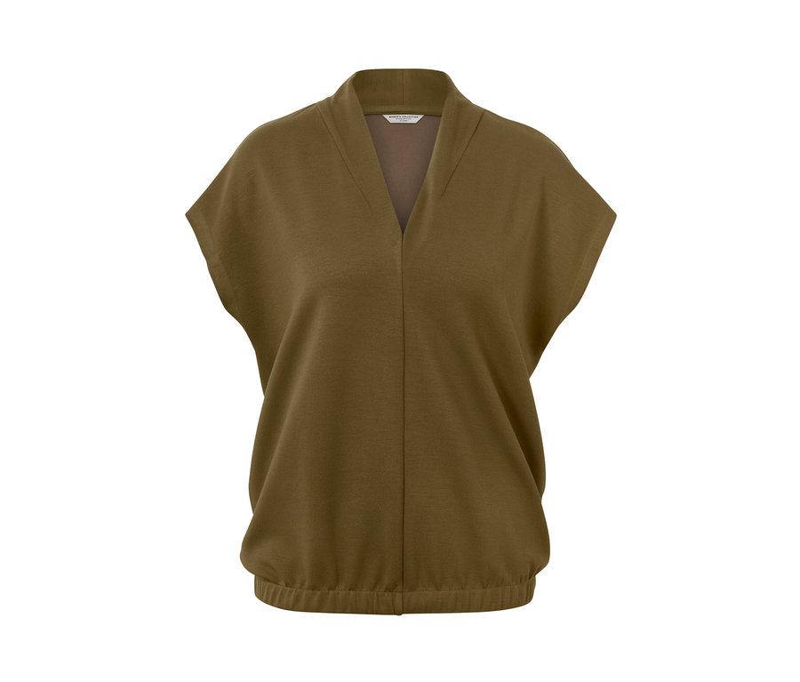 Blúzkové tričko s výstrihom do V.