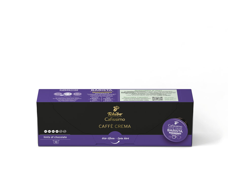 Balenie 10 kapsúl Cafissimo BARISTA Caffè Crema Guatemala.