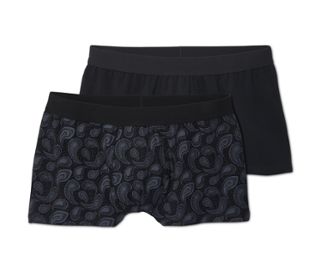 1x čierna, 1x čierno-sivá potlač paisley