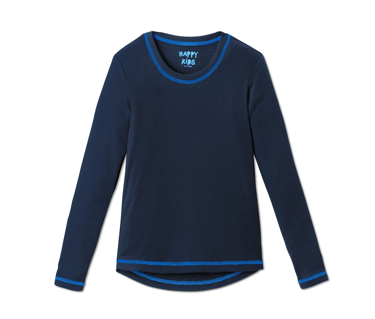 Tmavomodrá funkčná spodná bielizeň s dlhým rukávom.