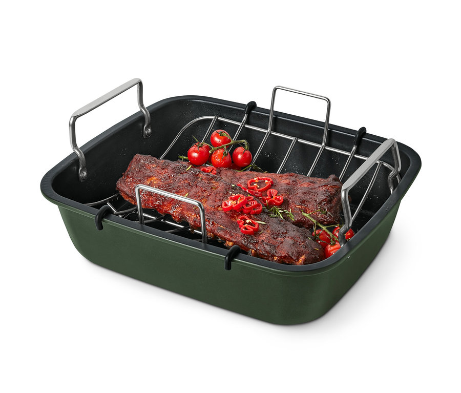 Rebierka s paradajkami a paprikou v XL pekáči z ušľachtilej ocele s roštom.