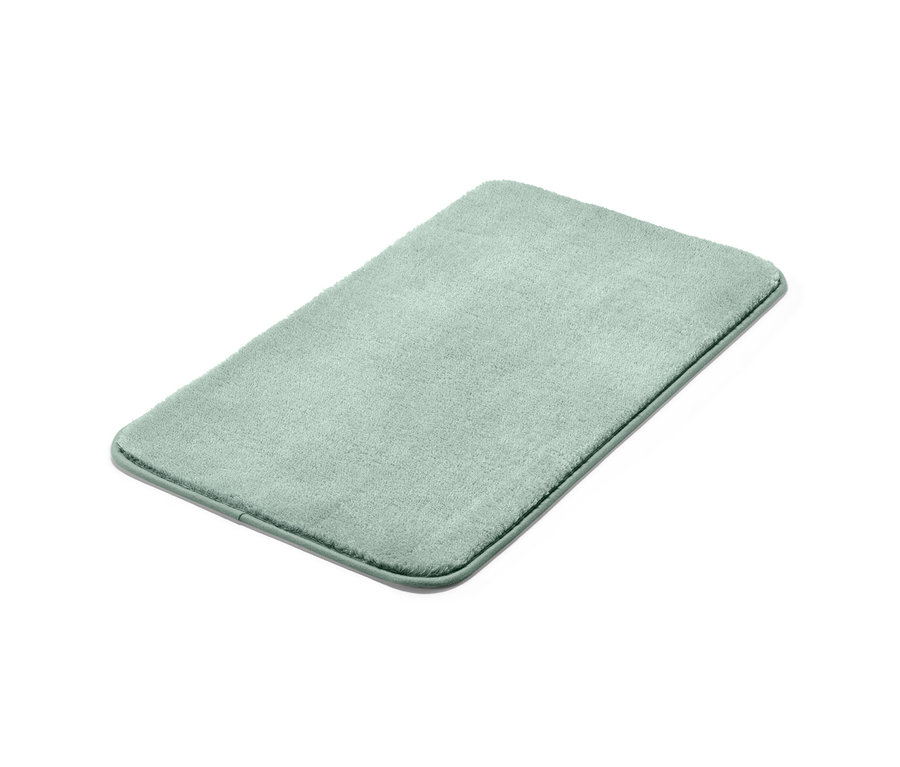 Zelená predložka do kúpeľne, cca 70 x 40 cm.