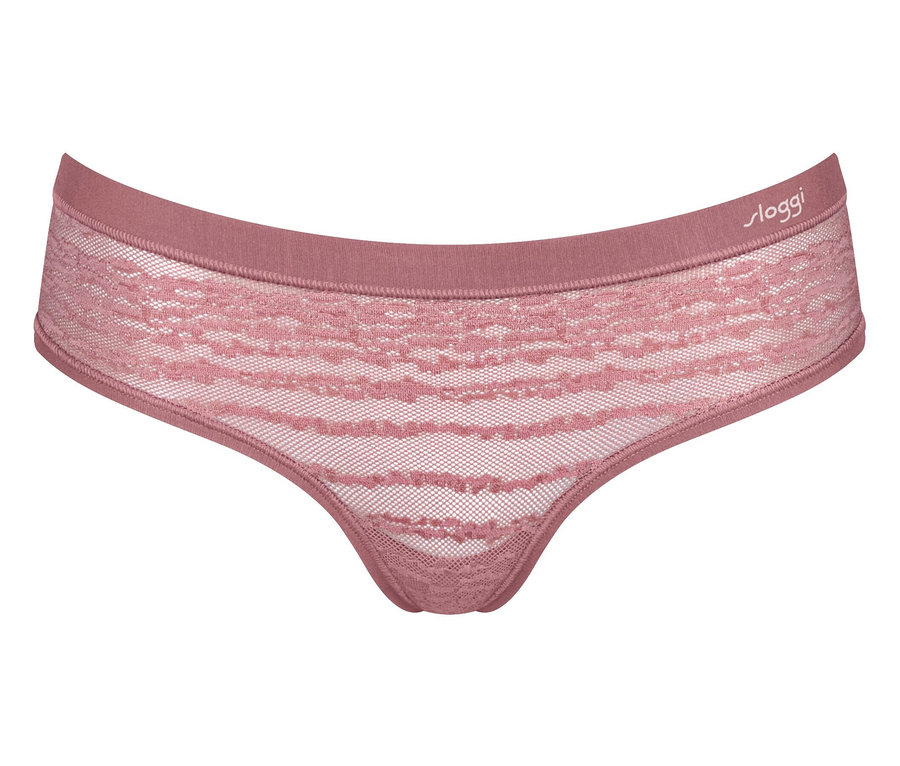 Nohavičky sloggi FREE Evolve Hipster Lace, nočná ružová.