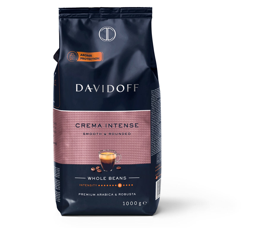 DAVIDOFF CAFÉ Crema Intense - 1 kg kávových zŕn