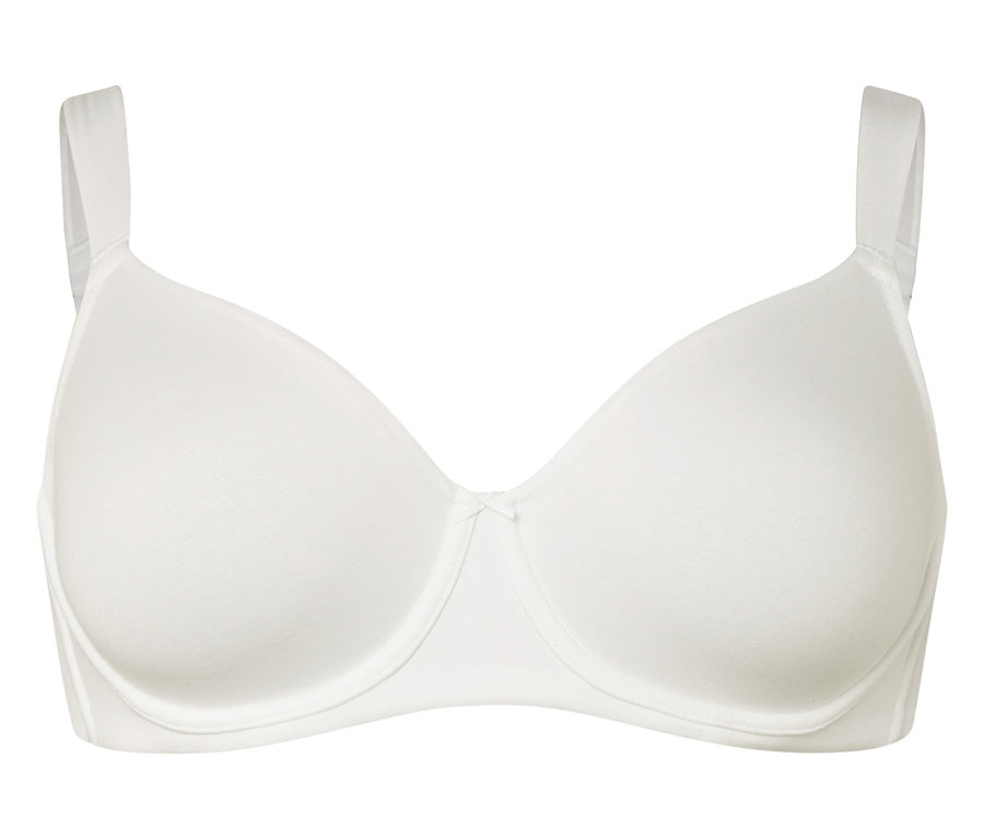 Biela podprsenka s kosticami.