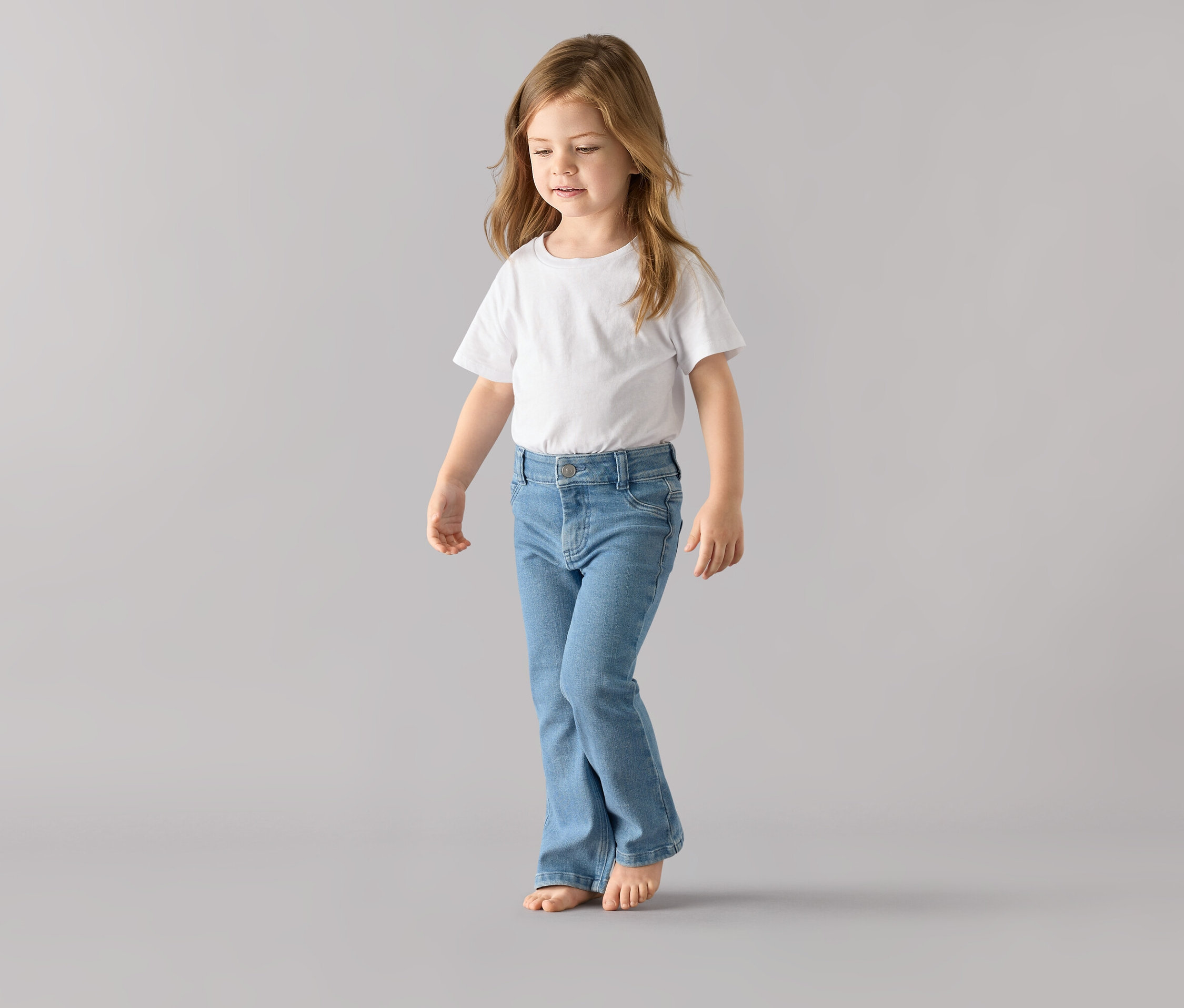Tchibo - Detské džínsy Slim Bootcut – strih »Emma«