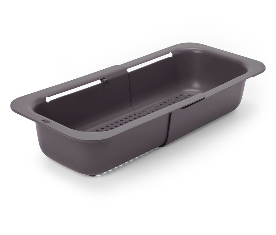 Rozťahovací cedník v sivej farbe.